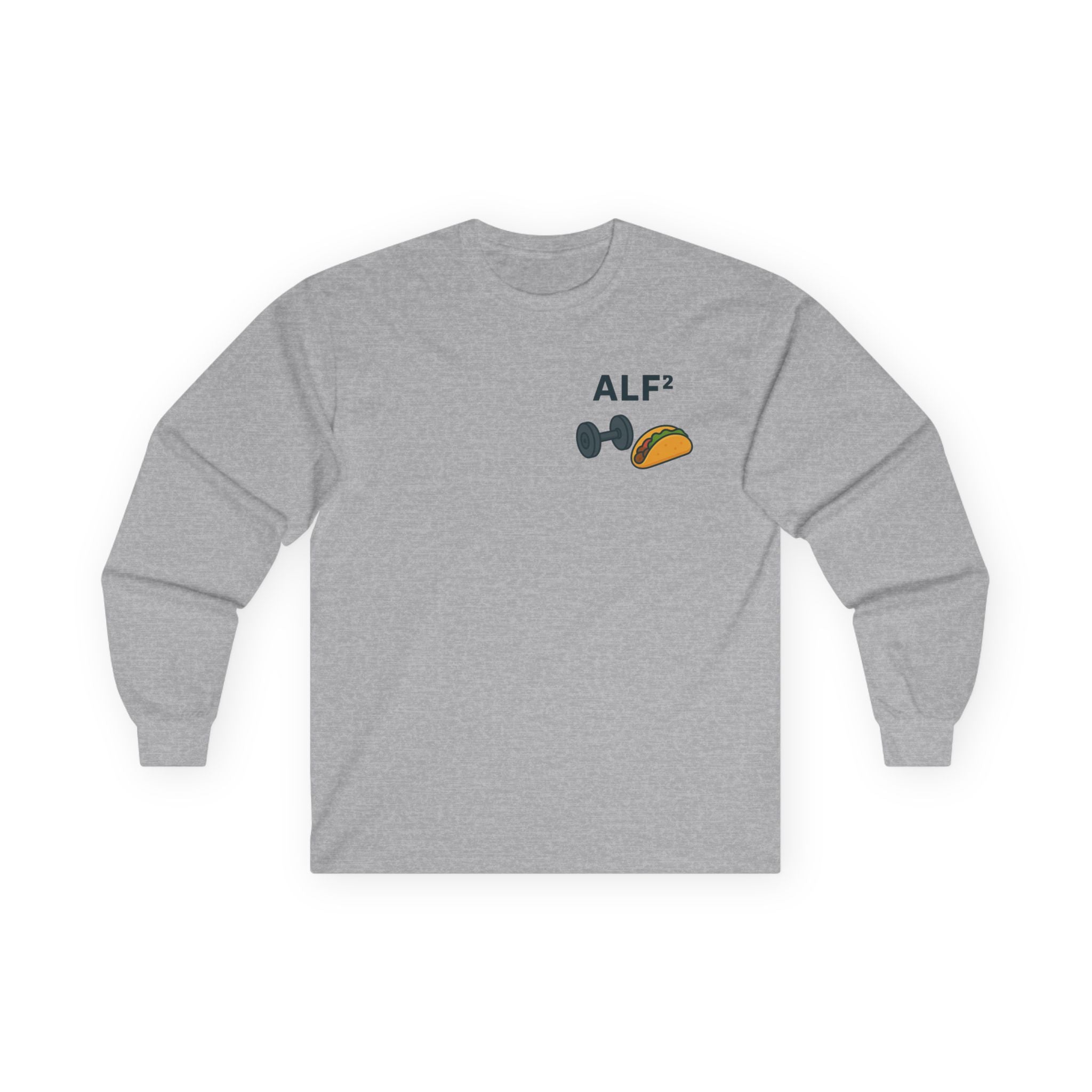 Funny Gym Tee Long Sleeve Little Fit, Little Fat