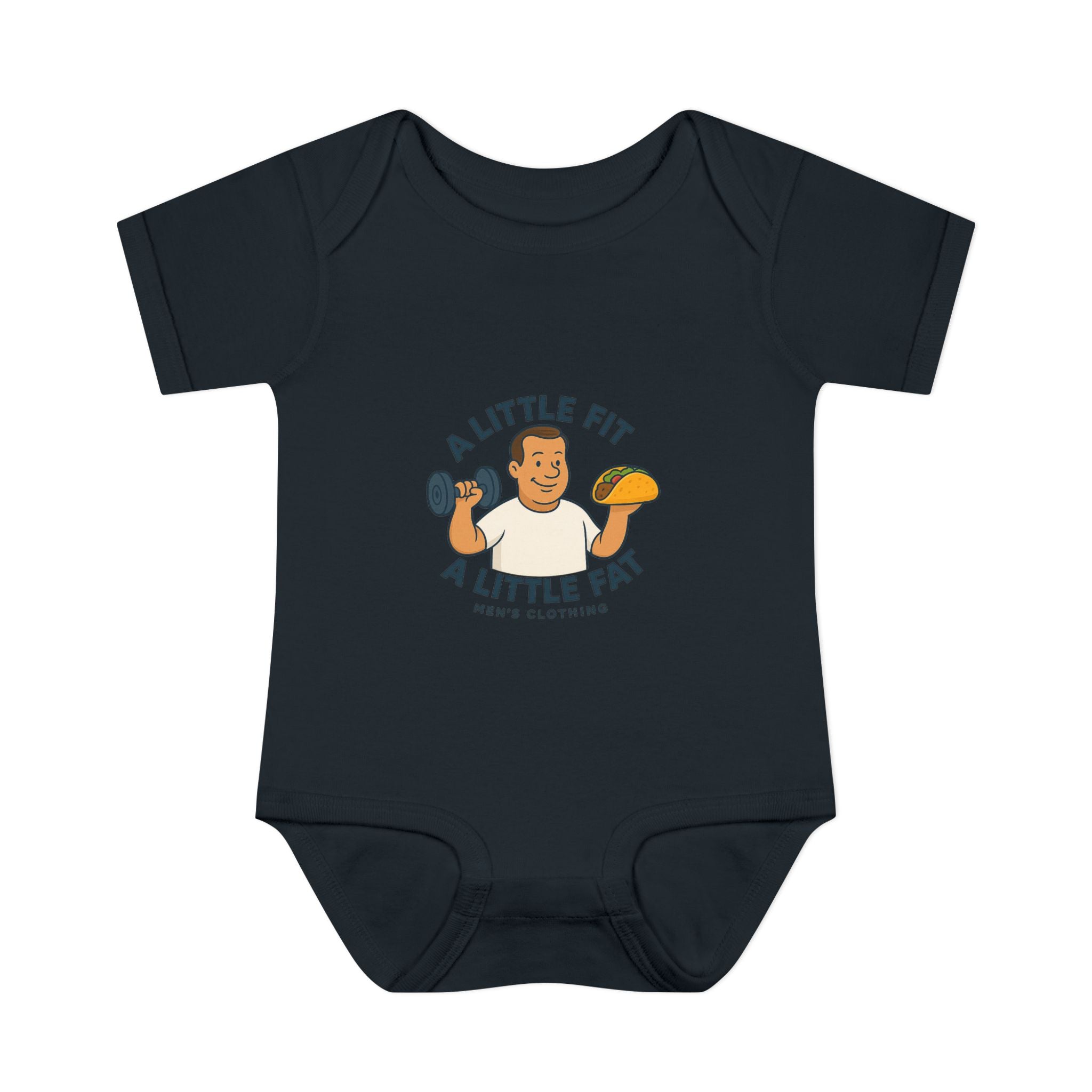 Infant Baby Bodysuit - A Little Fit A Little Fat, Cute Baby Gift, Funny Infant Clothes, Baby Shower Present, Newborn Outfit