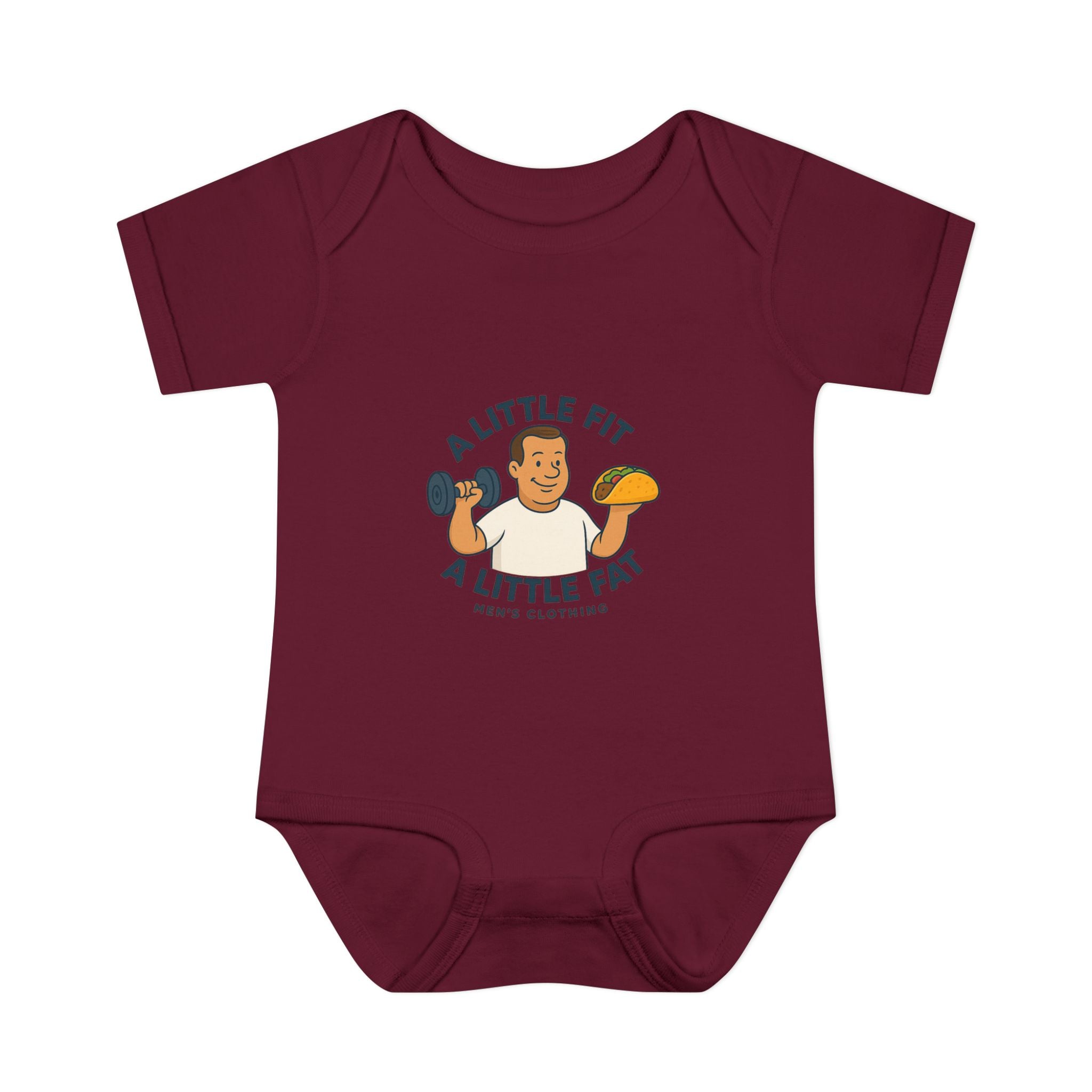 Infant Baby Bodysuit - A Little Fit A Little Fat, Cute Baby Gift, Funny Infant Clothes, Baby Shower Present, Newborn Outfit