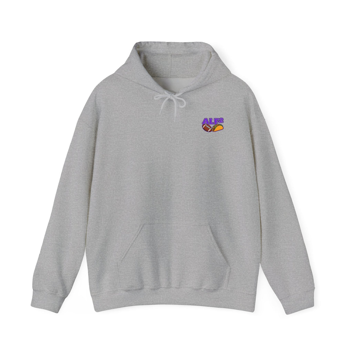 Football Hoodie — "A Little Fit A Little Fat" Game Day Graphic