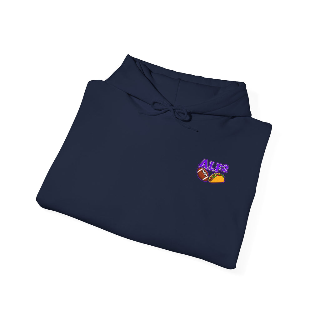 Football Hoodie — "A Little Fit A Little Fat" Game Day Graphic