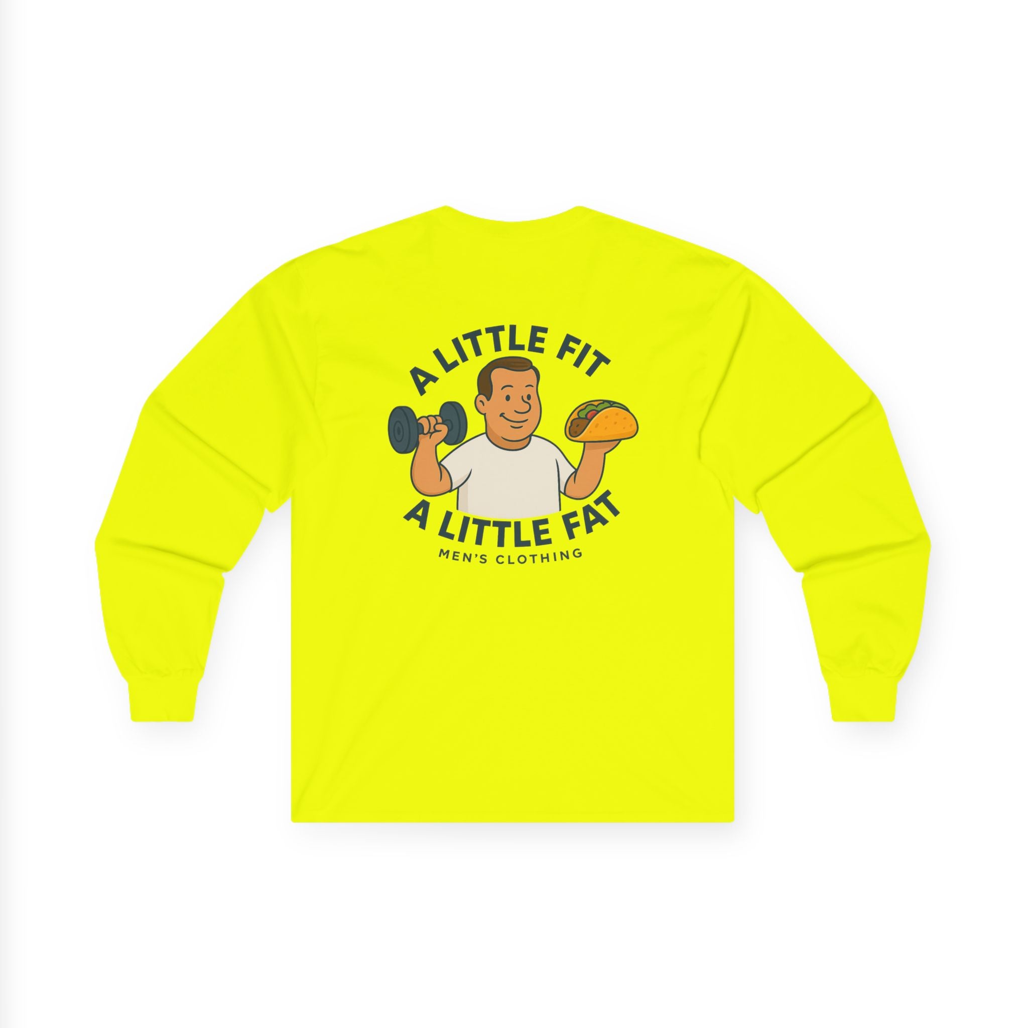 Funny Gym Tee Long Sleeve Little Fit, Little Fat