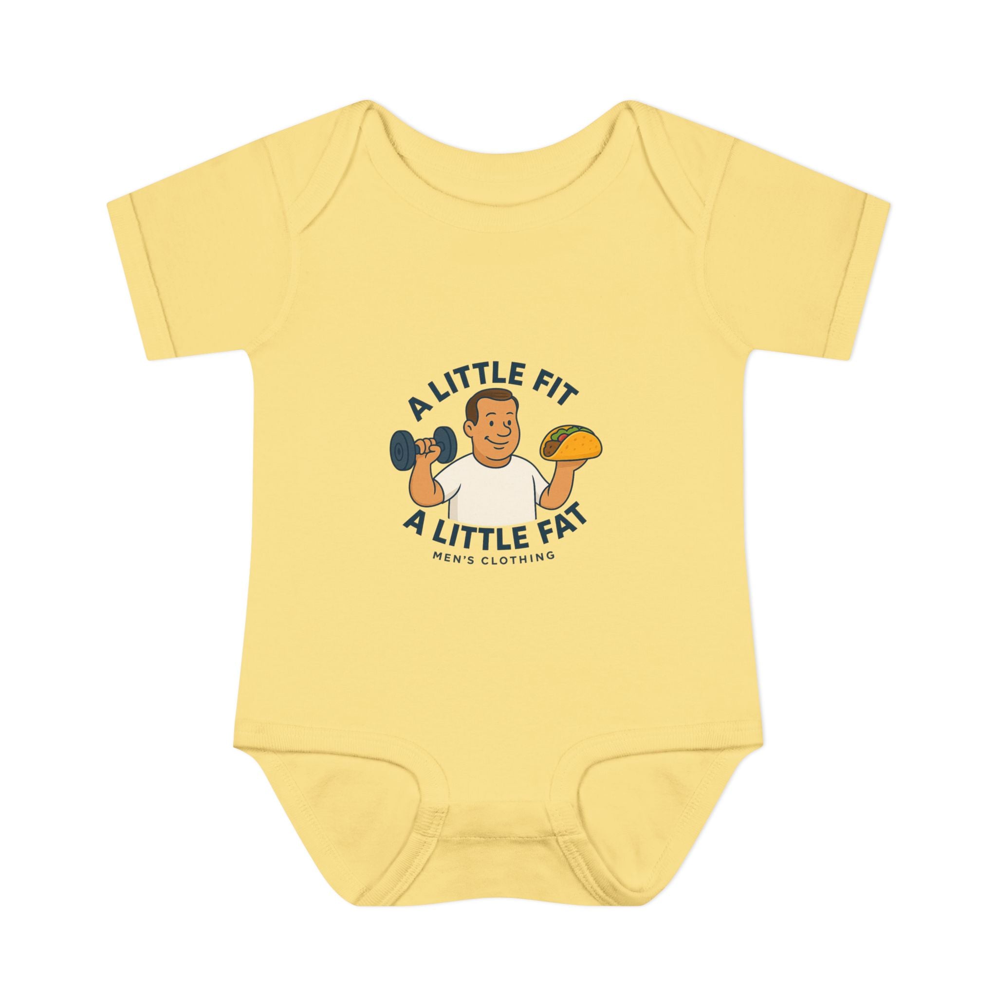 Infant Baby Bodysuit - A Little Fit A Little Fat, Cute Baby Gift, Funny Infant Clothes, Baby Shower Present, Newborn Outfit