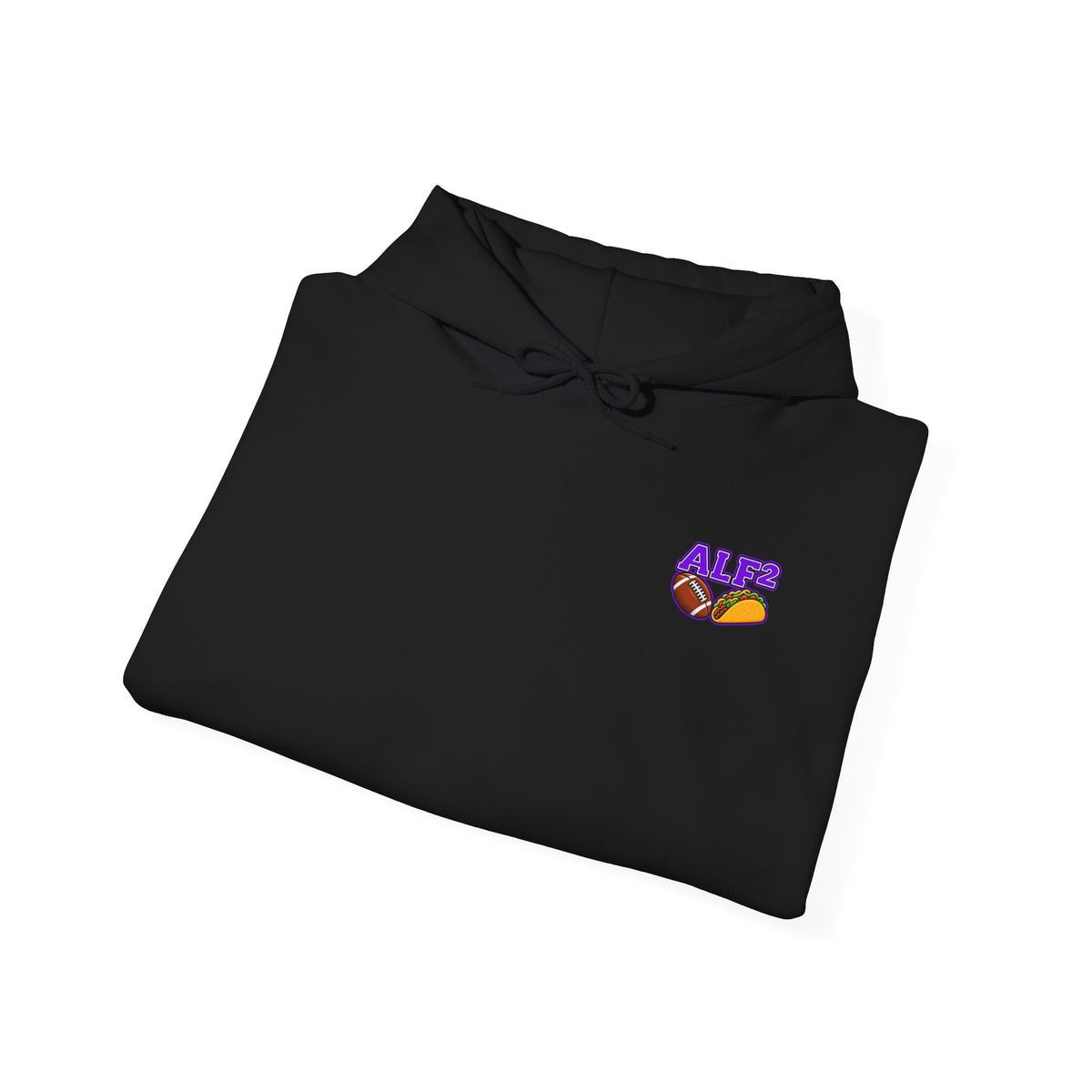 Football Hoodie — "A Little Fit A Little Fat" Game Day Graphic