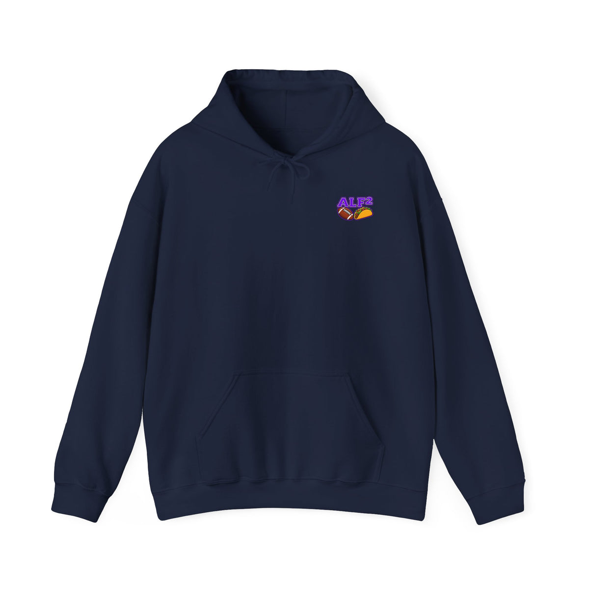 Football Hoodie — "A Little Fit A Little Fat" Game Day Graphic