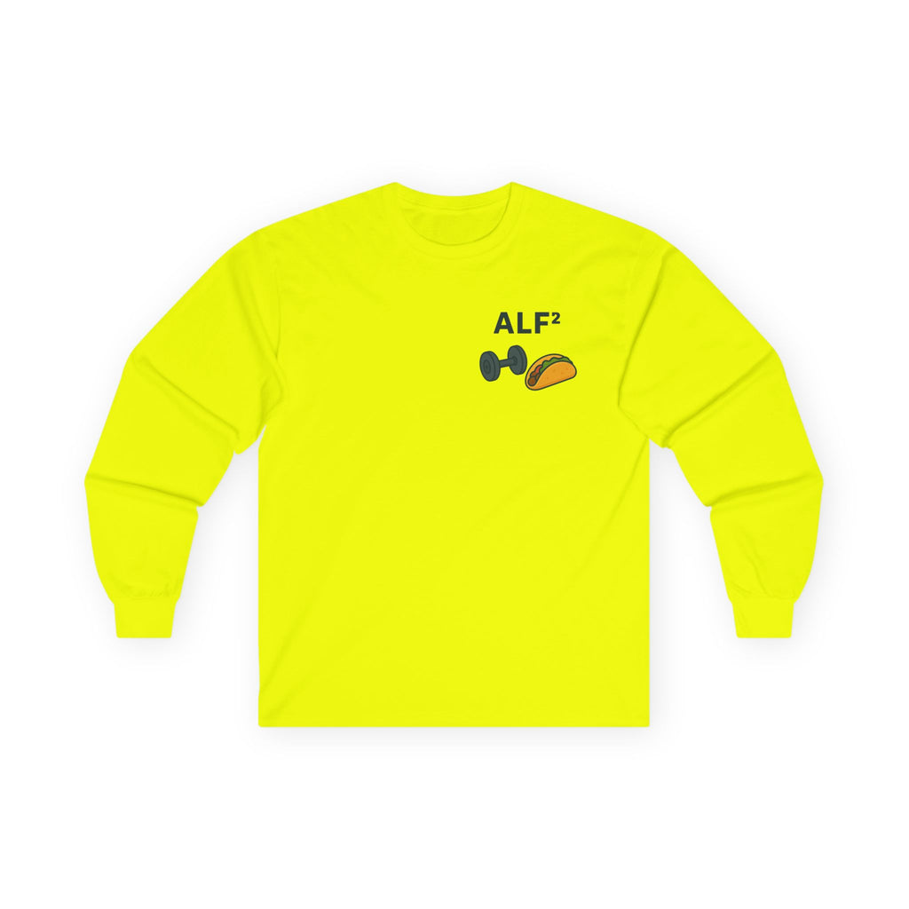Funny Gym Tee Long Sleeve Little Fit, Little Fat