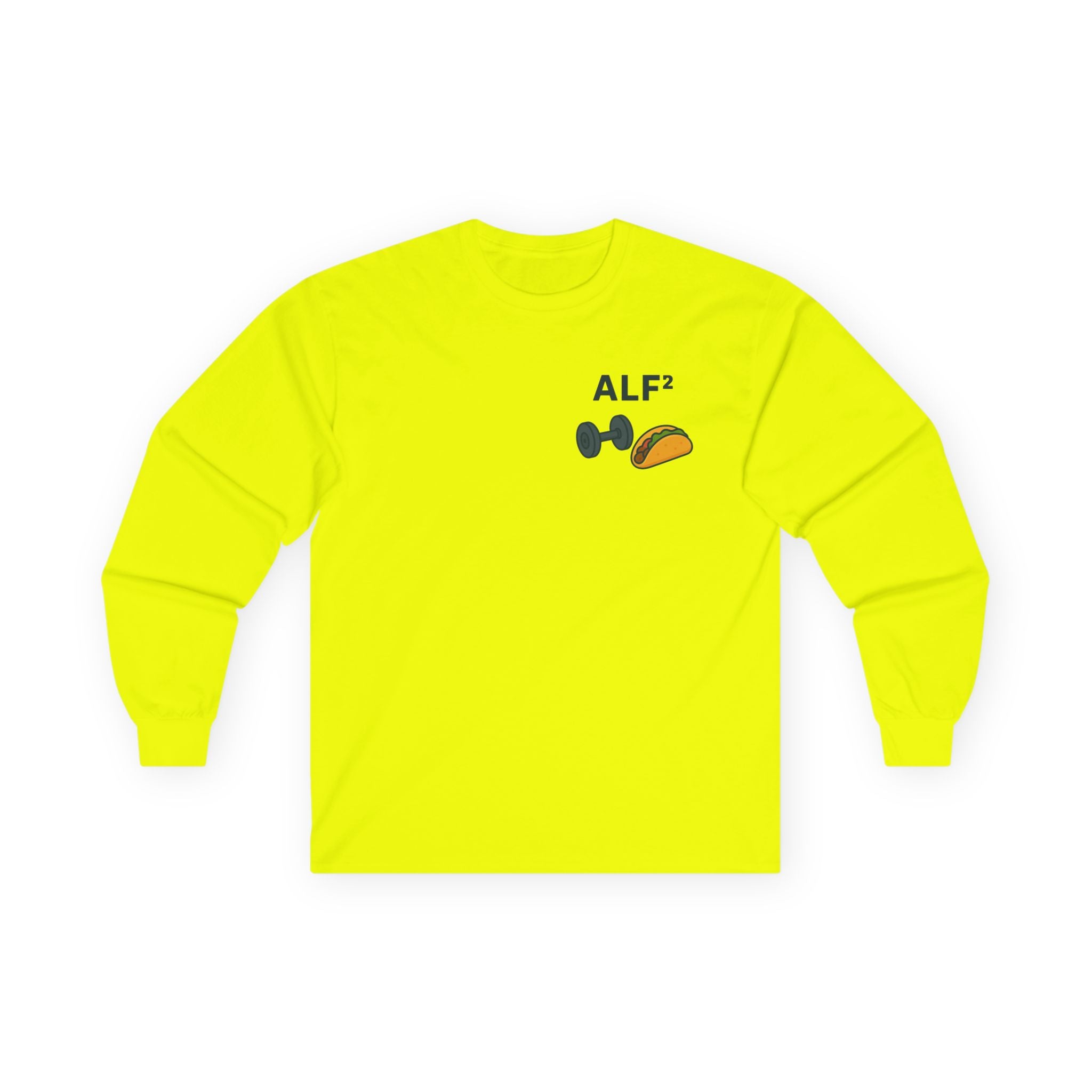Funny Gym Tee Long Sleeve Little Fit, Little Fat