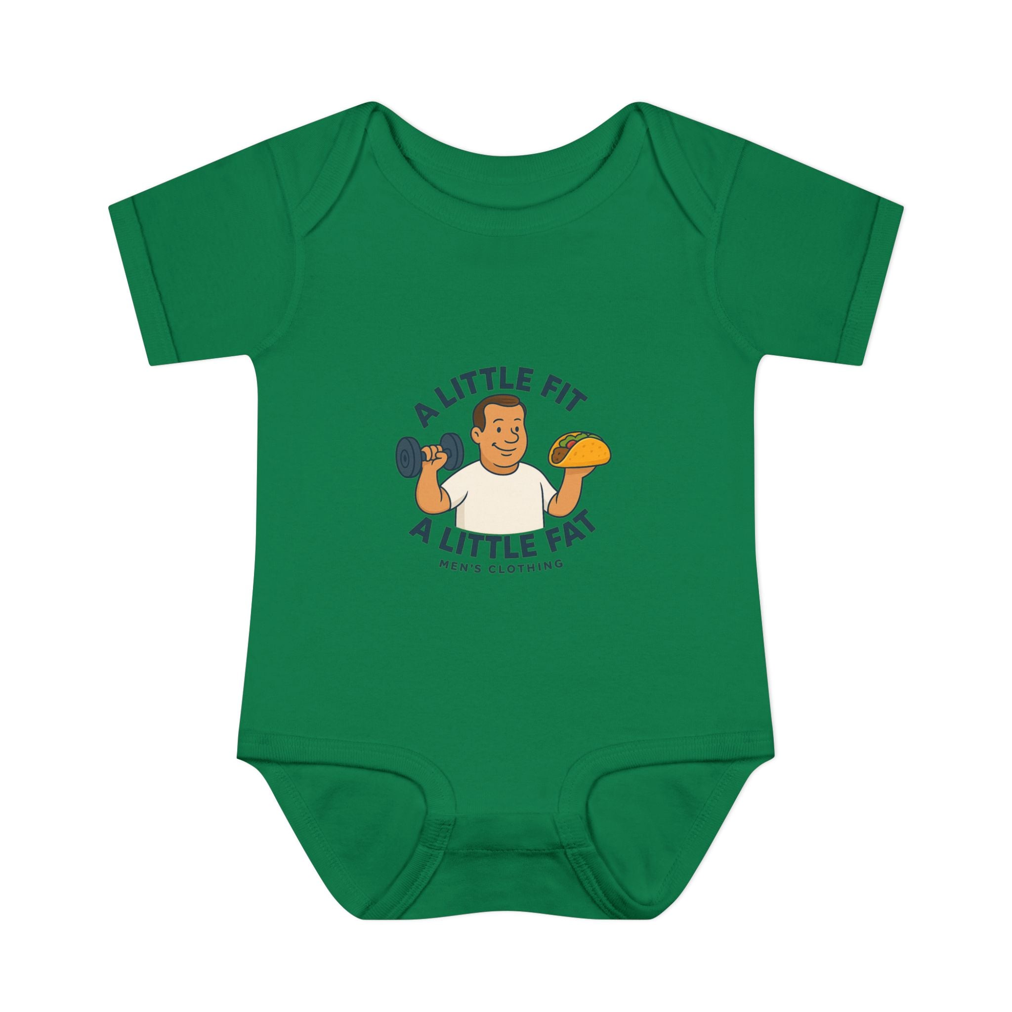 Infant Baby Bodysuit - A Little Fit A Little Fat, Cute Baby Gift, Funny Infant Clothes, Baby Shower Present, Newborn Outfit