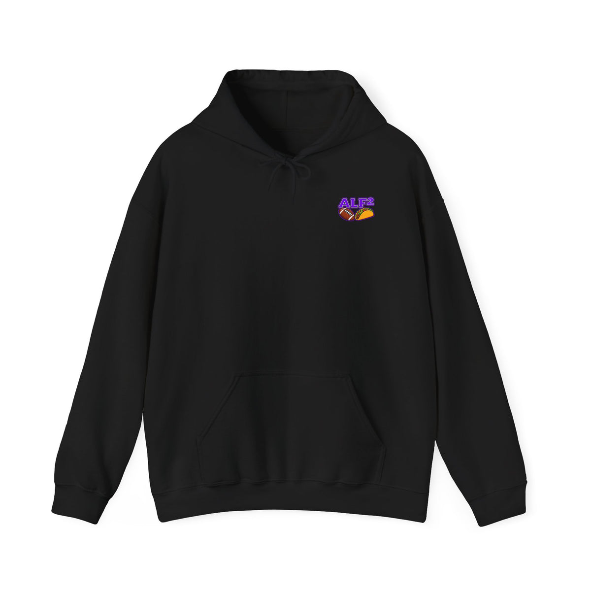 Football Hoodie — "A Little Fit A Little Fat" Game Day Graphic