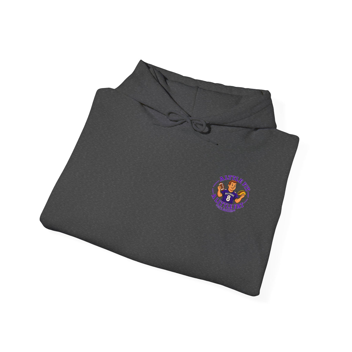Football Hoodie — Big Heart Graphic