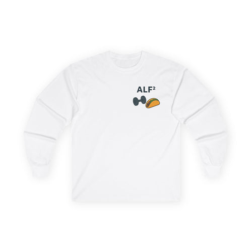 Funny Gym Tee Long Sleeve Little Fit, Little Fat