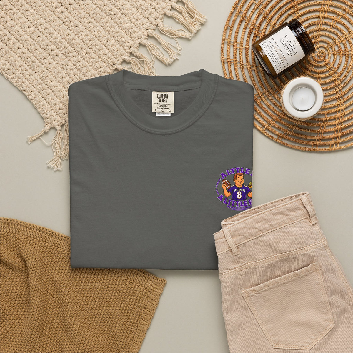 Pocket Graphic T-Shirt — "A Little Bit of Heaven" Bear Design