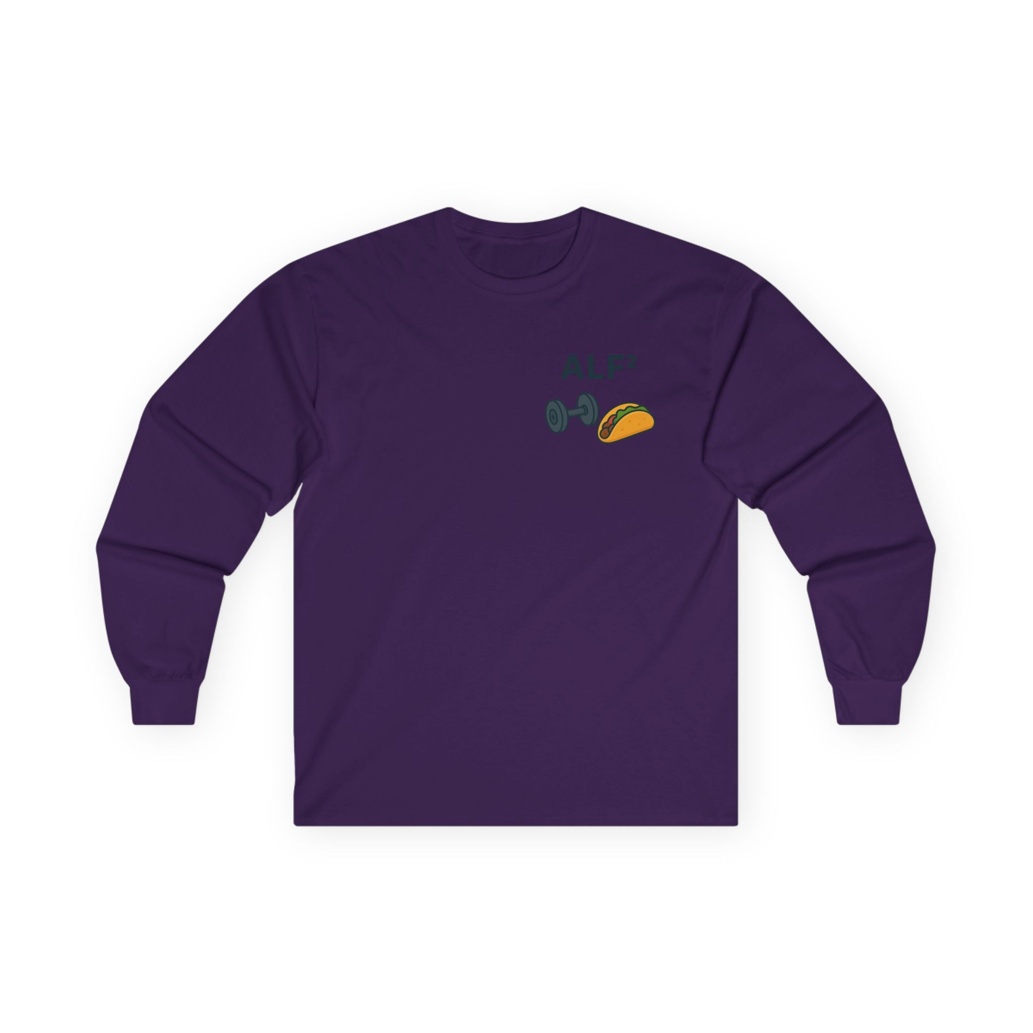 Funny Gym Tee Long Sleeve Little Fit, Little Fat