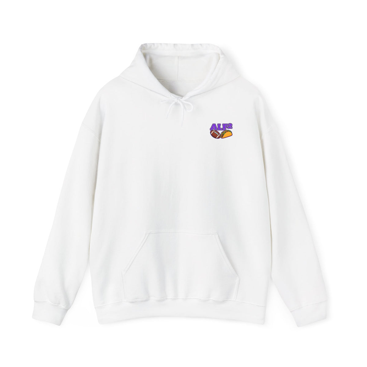 Football Hoodie — "A Little Fit A Little Fat" Game Day Graphic