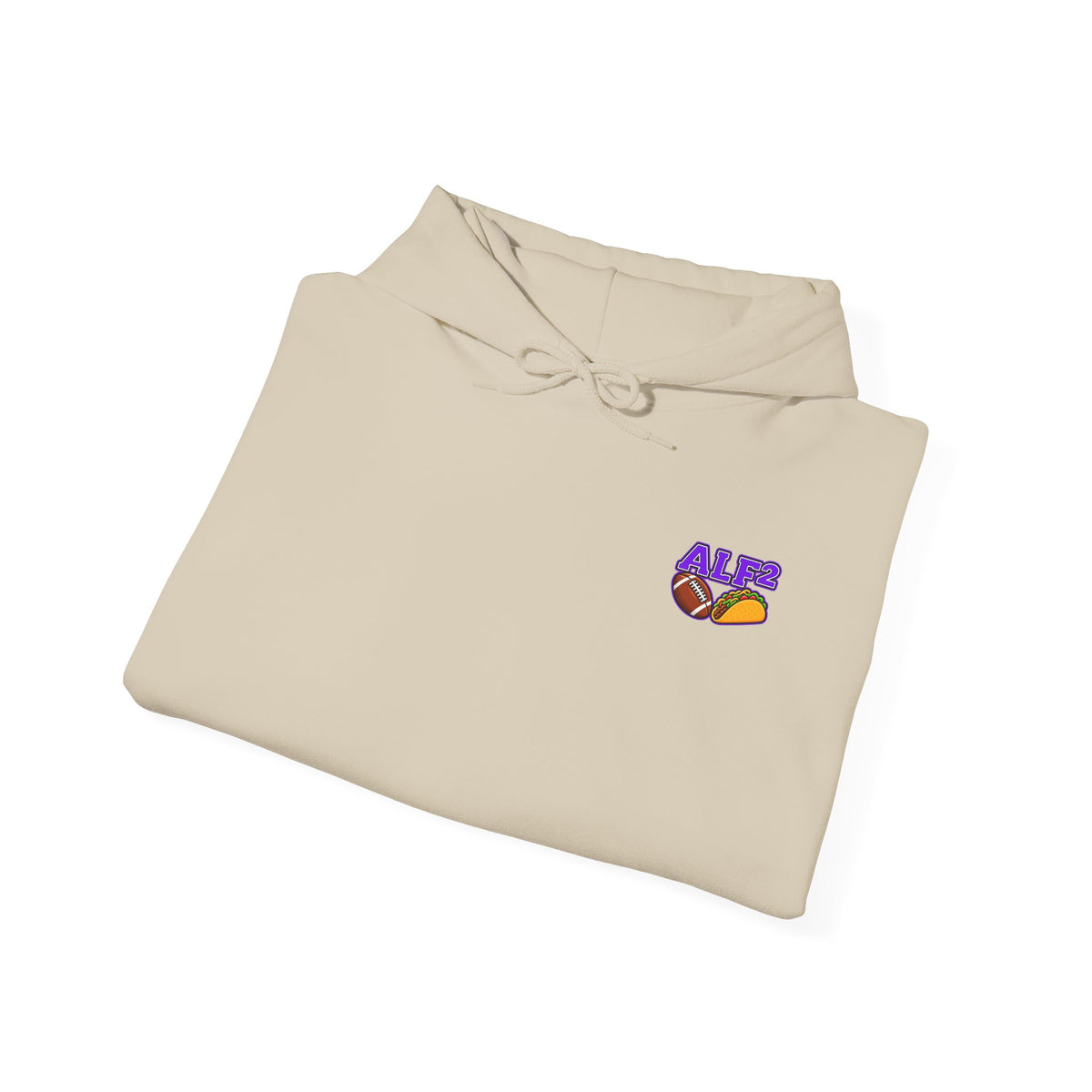 Football Hoodie — "A Little Fit A Little Fat" Game Day Graphic