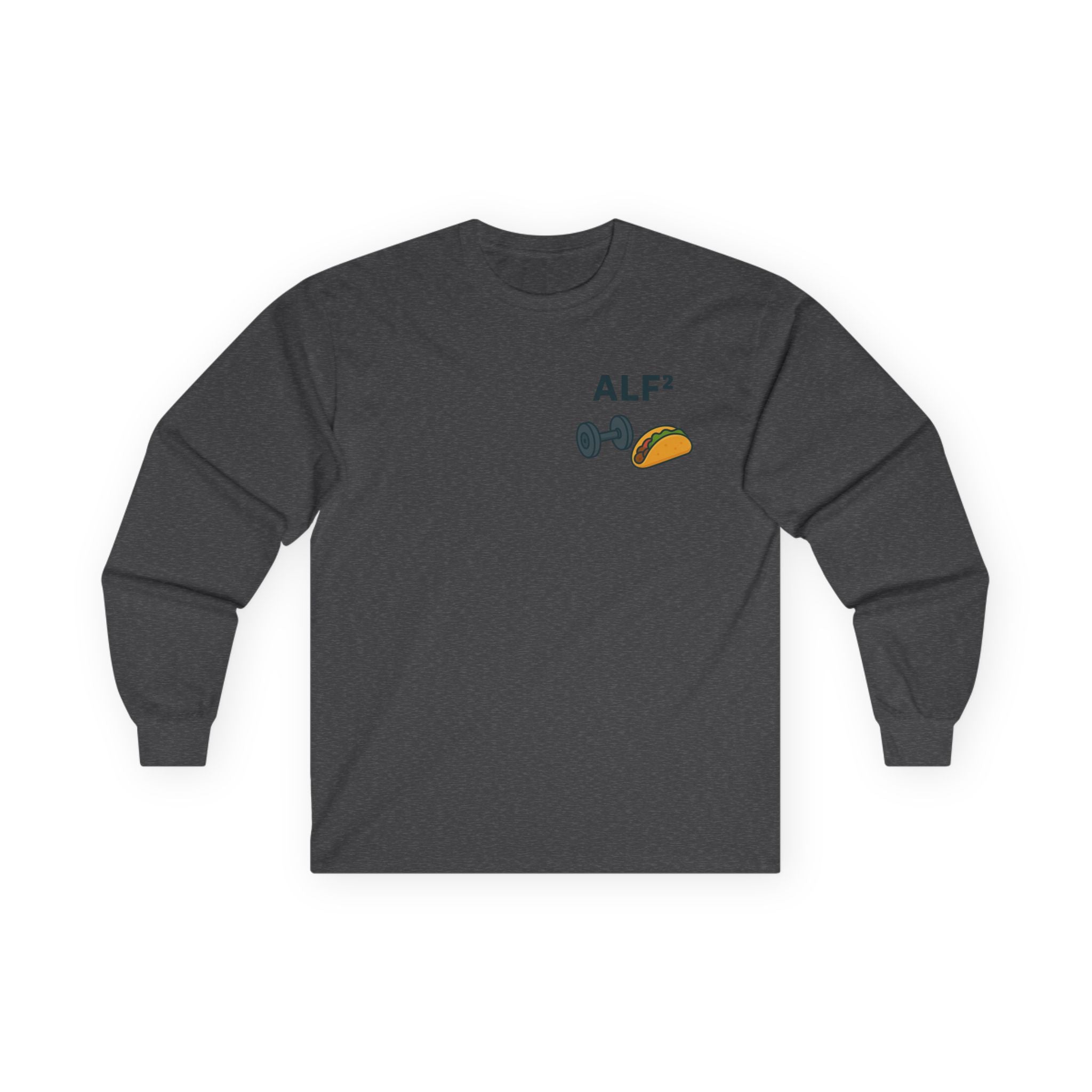 Funny Gym Tee Long Sleeve Little Fit, Little Fat