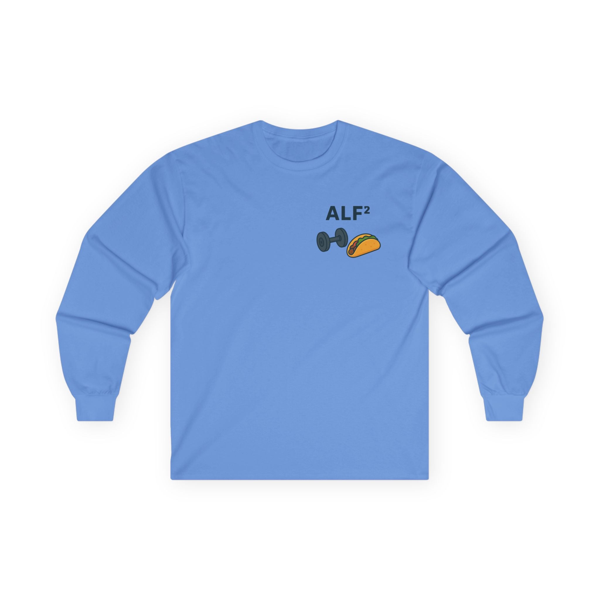 Funny Gym Tee Long Sleeve Little Fit, Little Fat