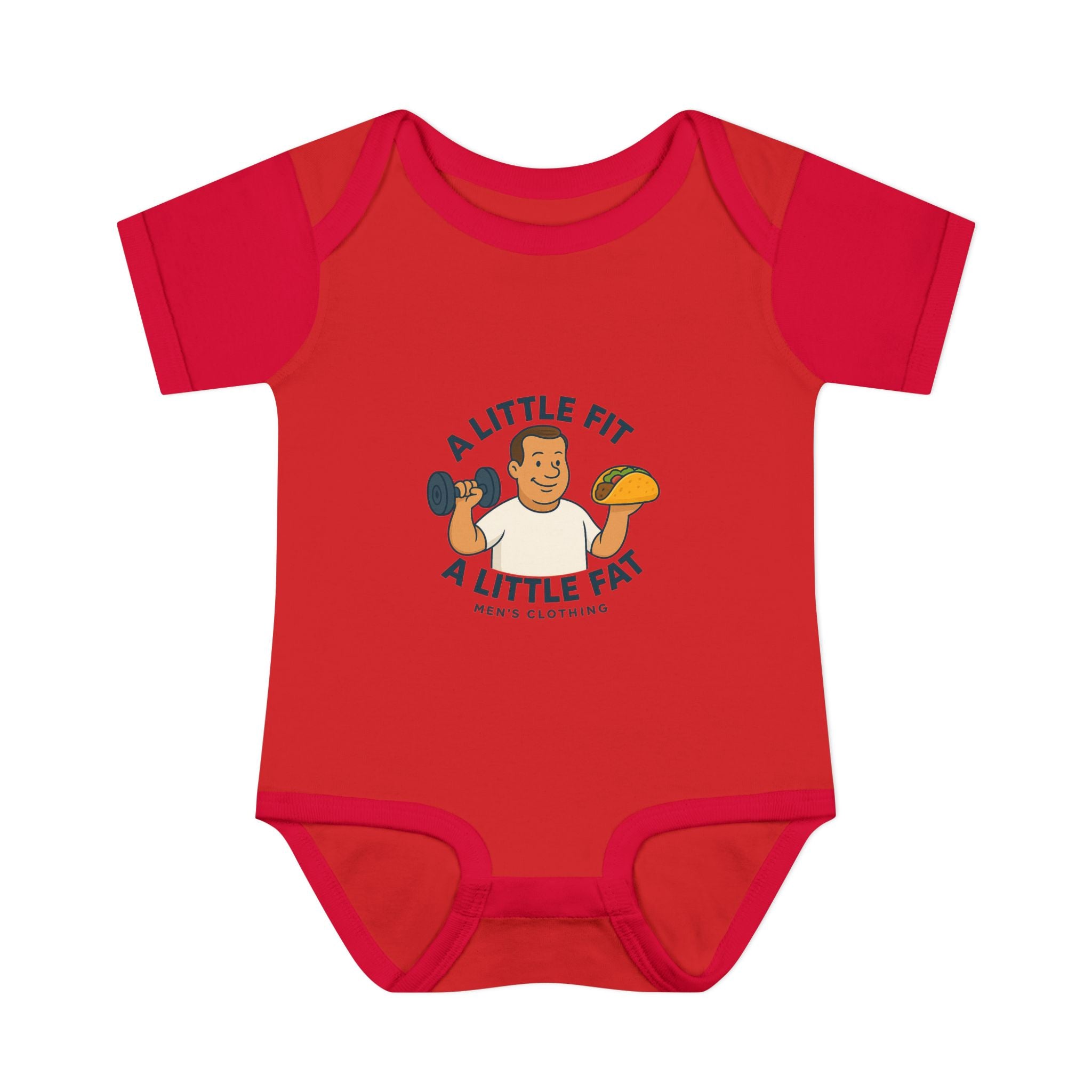 Infant Baby Bodysuit - A Little Fit A Little Fat, Cute Baby Gift, Funny Infant Clothes, Baby Shower Present, Newborn Outfit