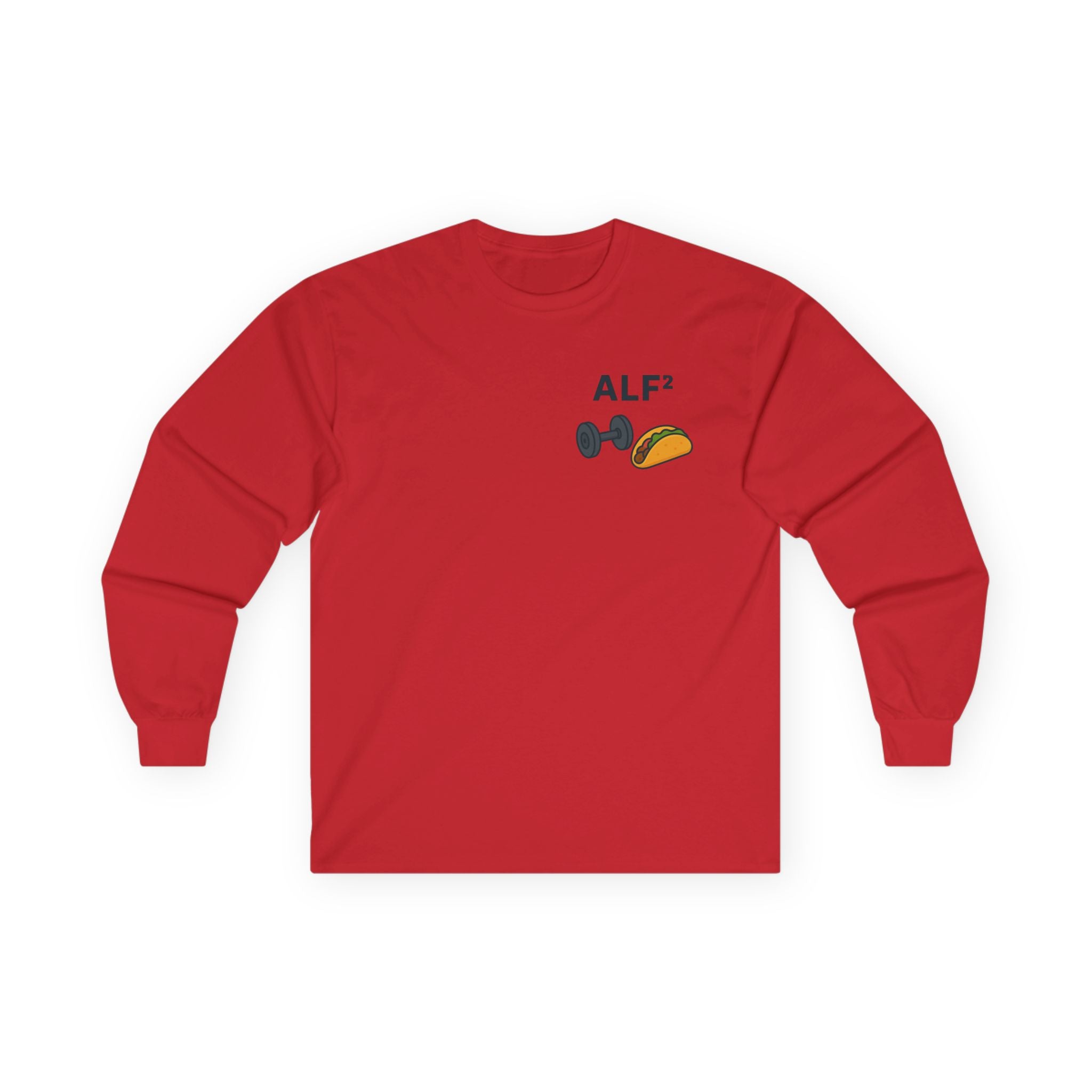 Funny Gym Tee Long Sleeve Little Fit, Little Fat