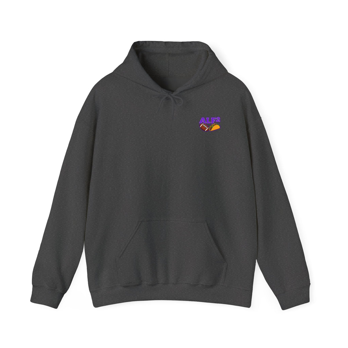 Football Hoodie — "A Little Fit A Little Fat" Game Day Graphic