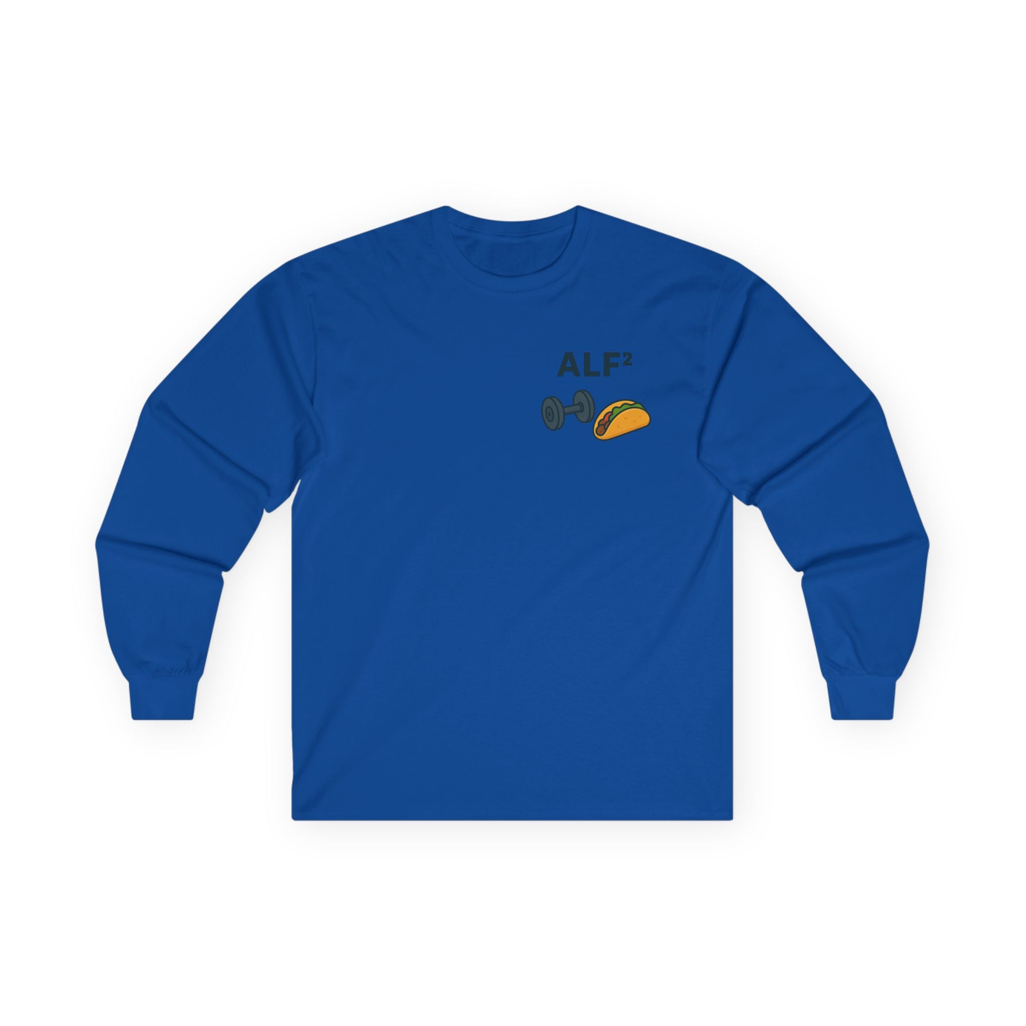Funny Gym Tee Long Sleeve Little Fit, Little Fat