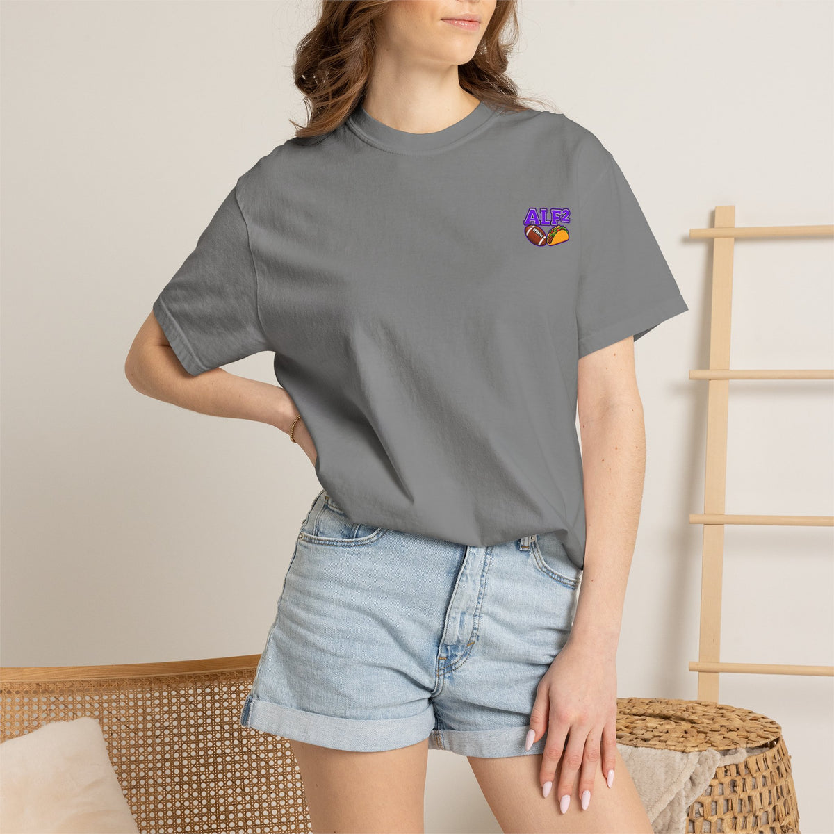 Football Tee — "A Little Fit A Little Fat"