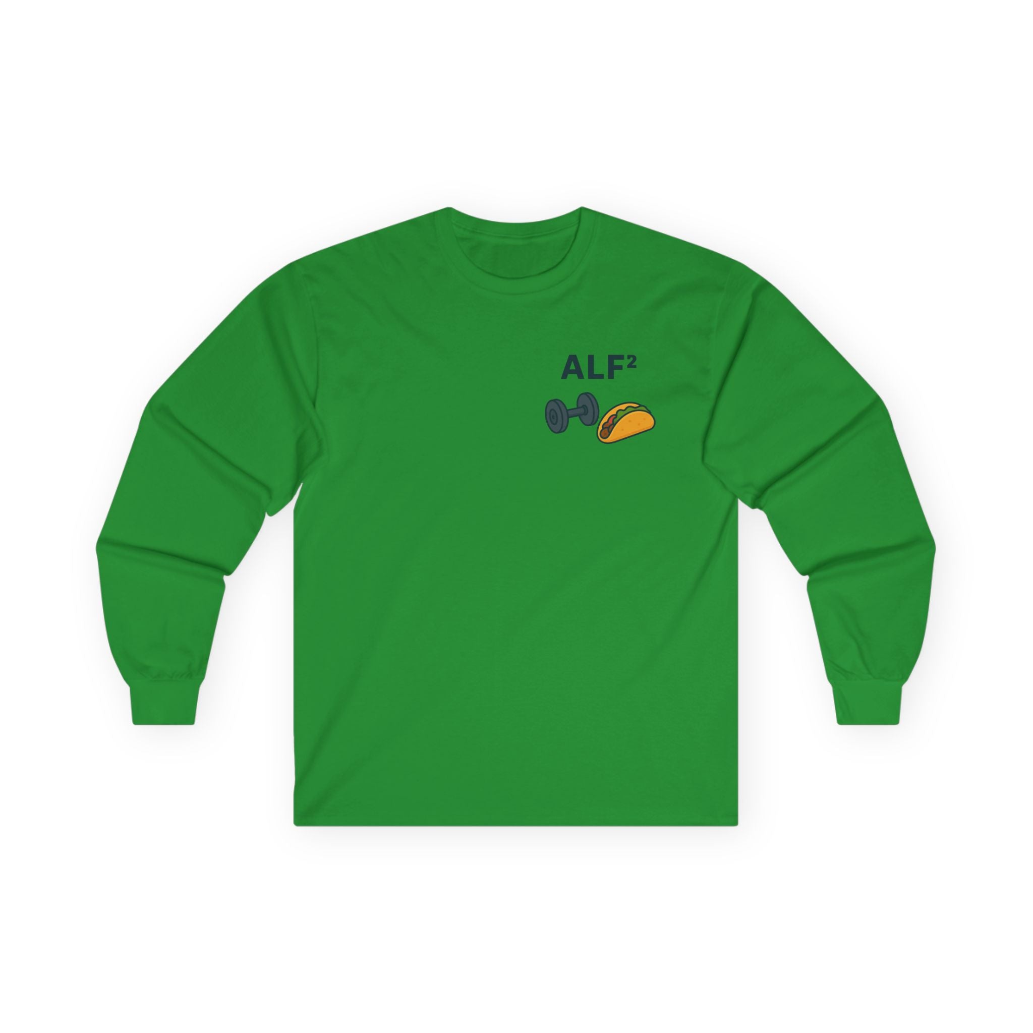 Funny Gym Tee Long Sleeve Little Fit, Little Fat