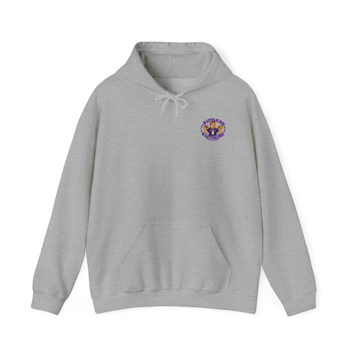 Football Hoodie — Big Heart Graphic