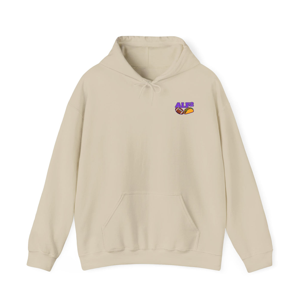 Football Hoodie — "A Little Fit A Little Fat" Game Day Graphic