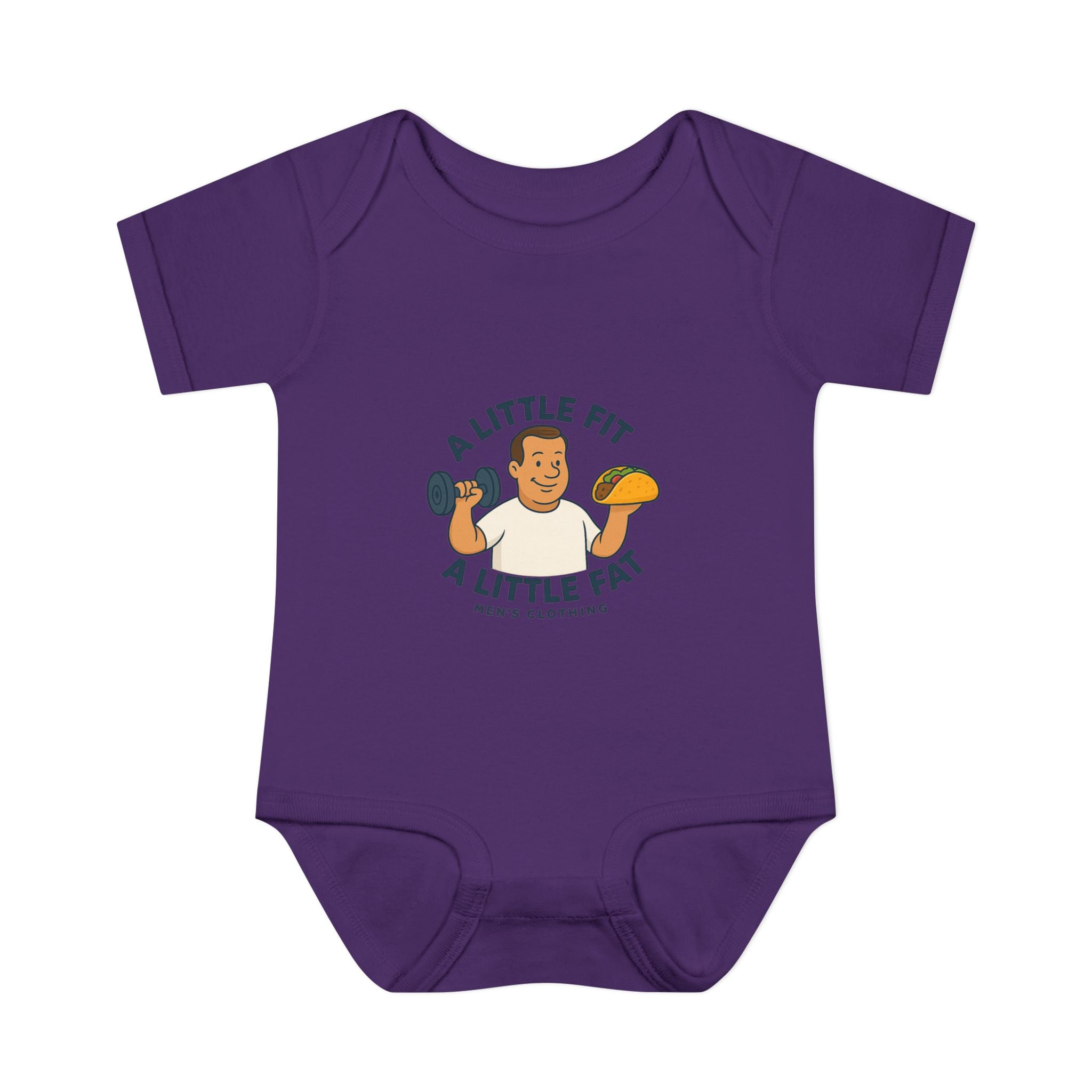 Infant Baby Bodysuit - A Little Fit A Little Fat, Cute Baby Gift, Funny Infant Clothes, Baby Shower Present, Newborn Outfit