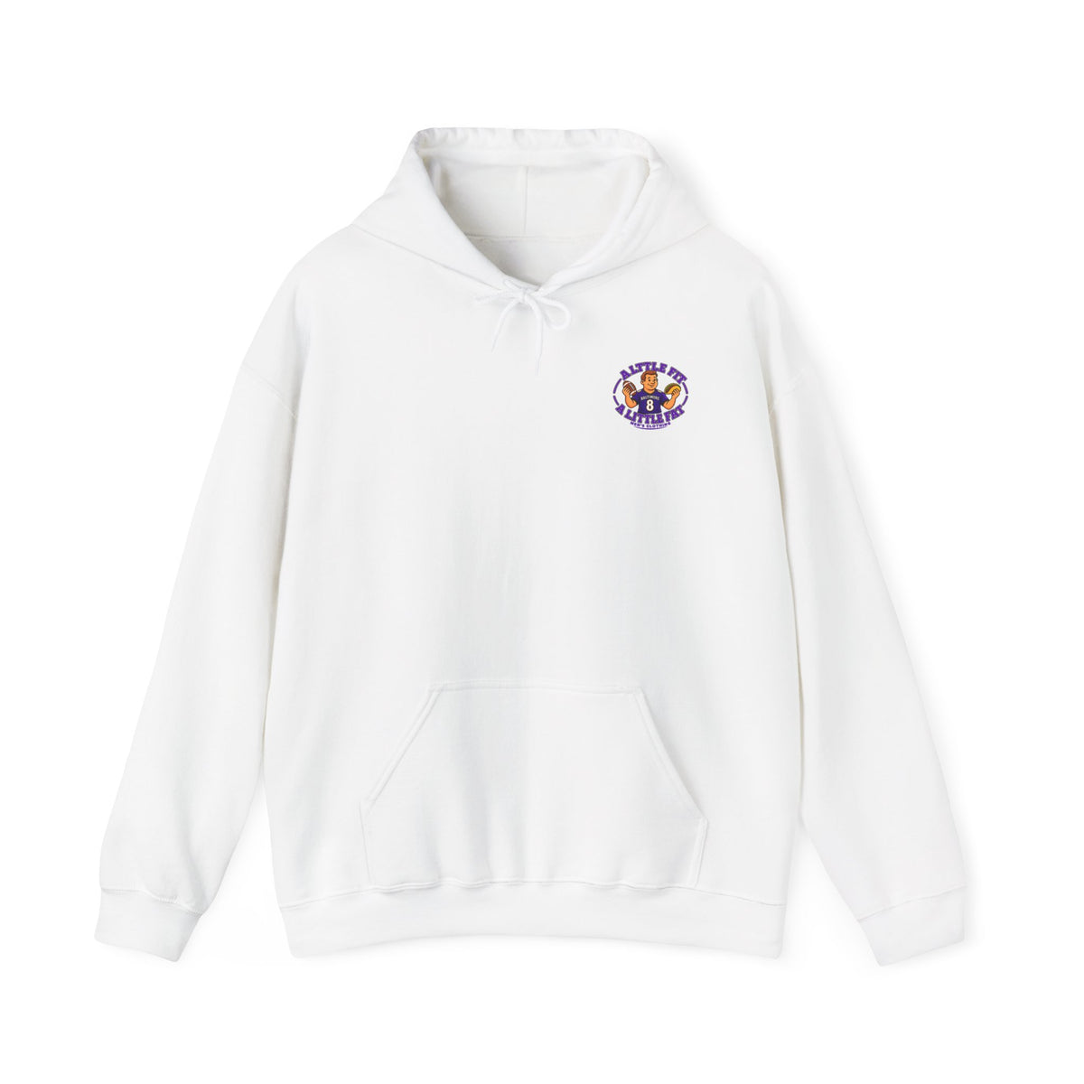 Football Hoodie — Big Heart Graphic