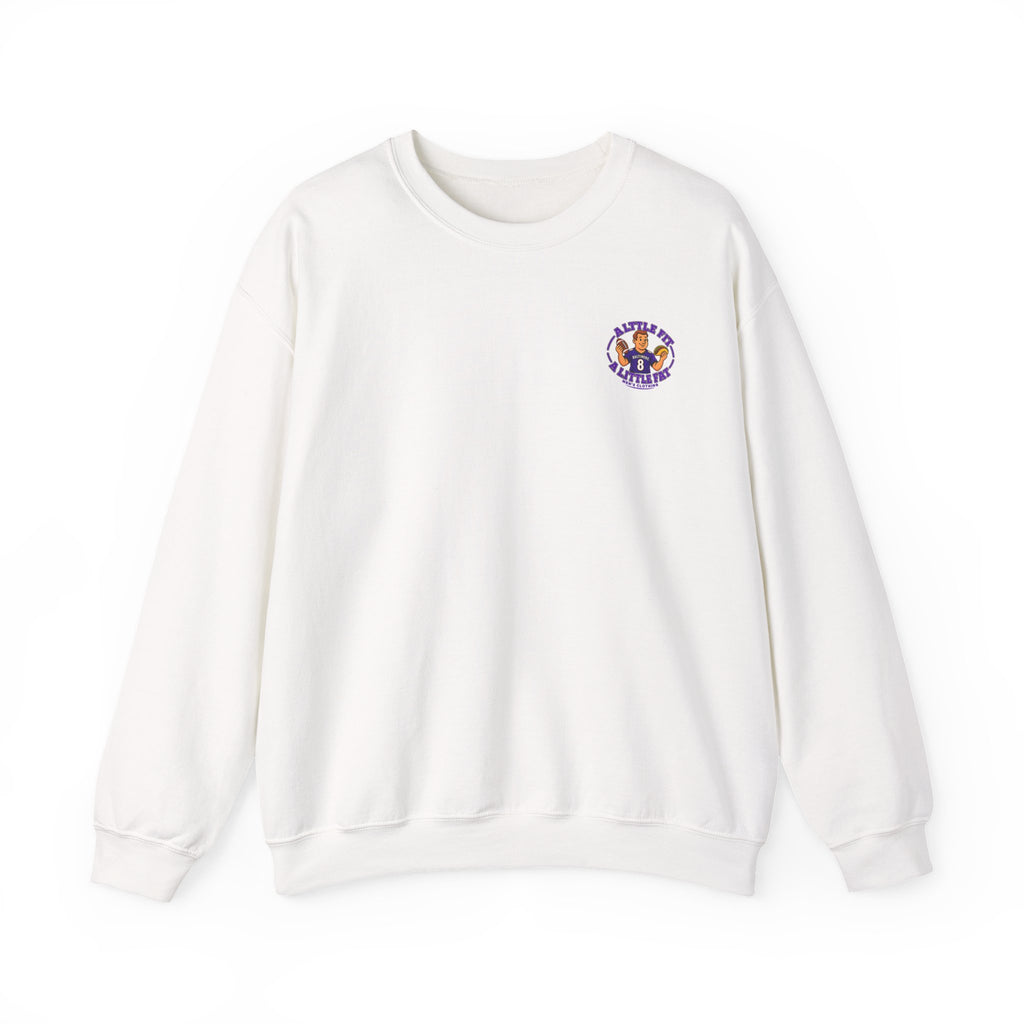 Crewneck Sweatshirt — “A Little Fit A Little Fat” Football Fan Graphic