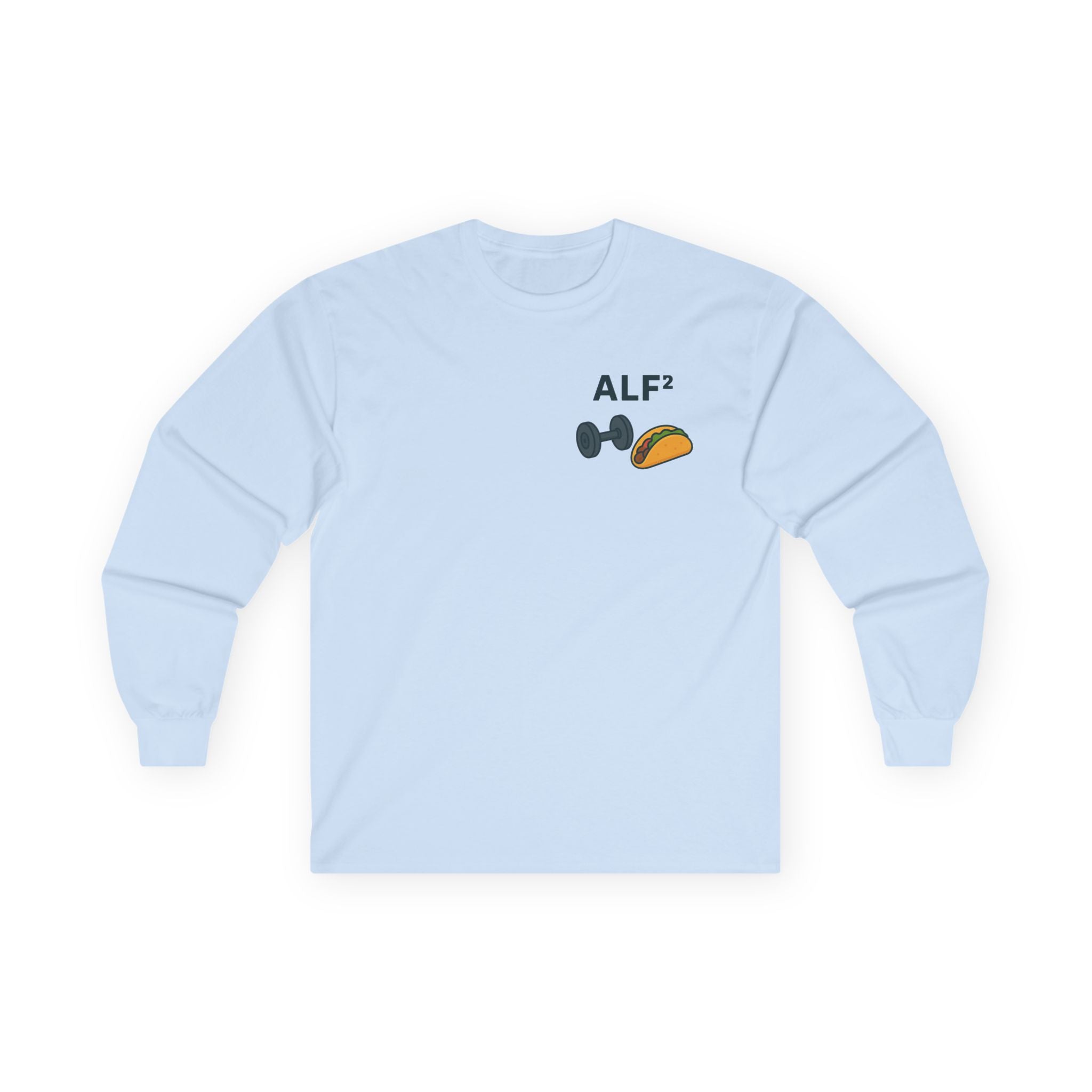 Funny Gym Tee Long Sleeve Little Fit, Little Fat