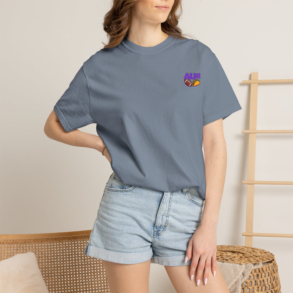 Football Tee — "A Little Fit A Little Fat"
