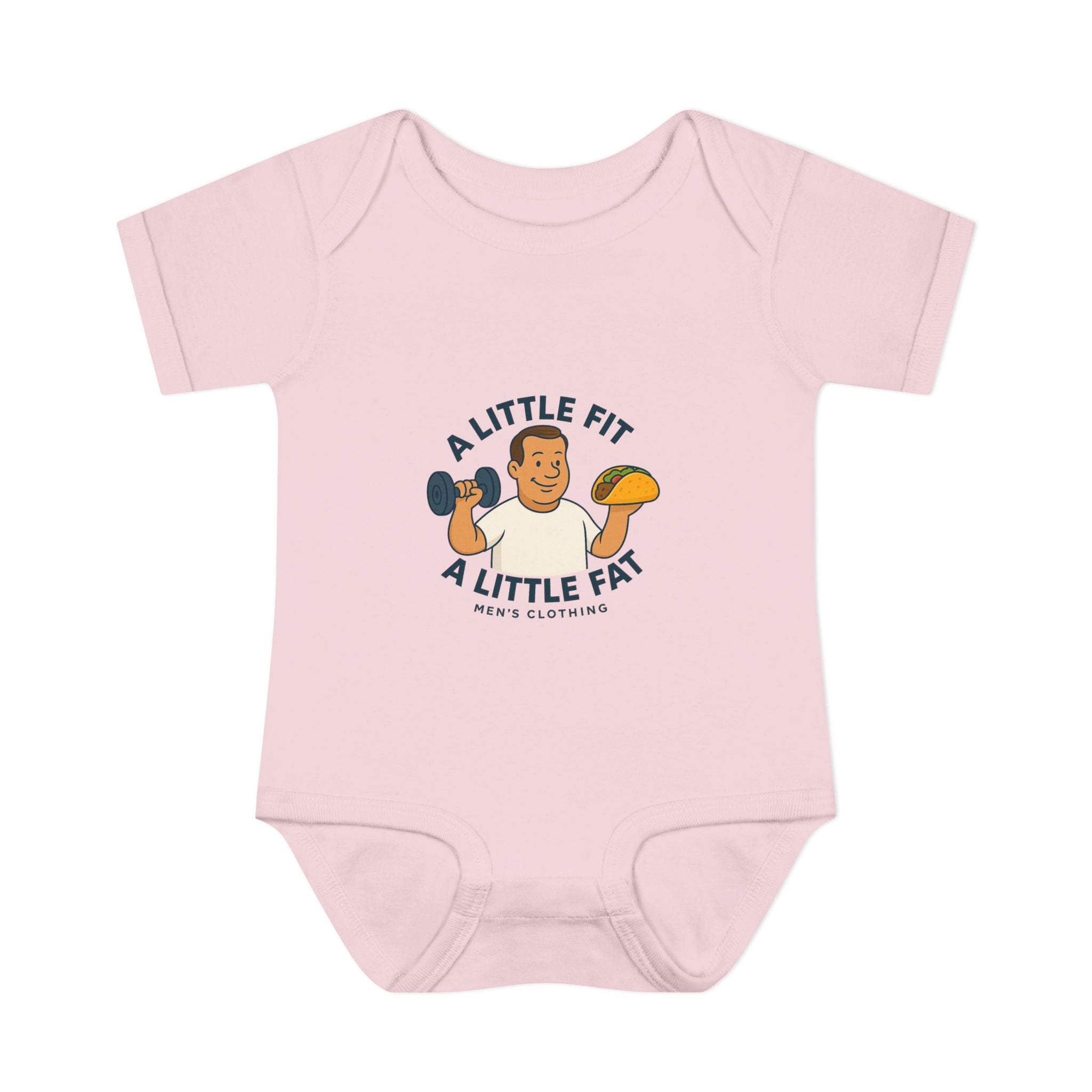 Infant Baby Bodysuit - A Little Fit A Little Fat, Cute Baby Gift, Funny Infant Clothes, Baby Shower Present, Newborn Outfit