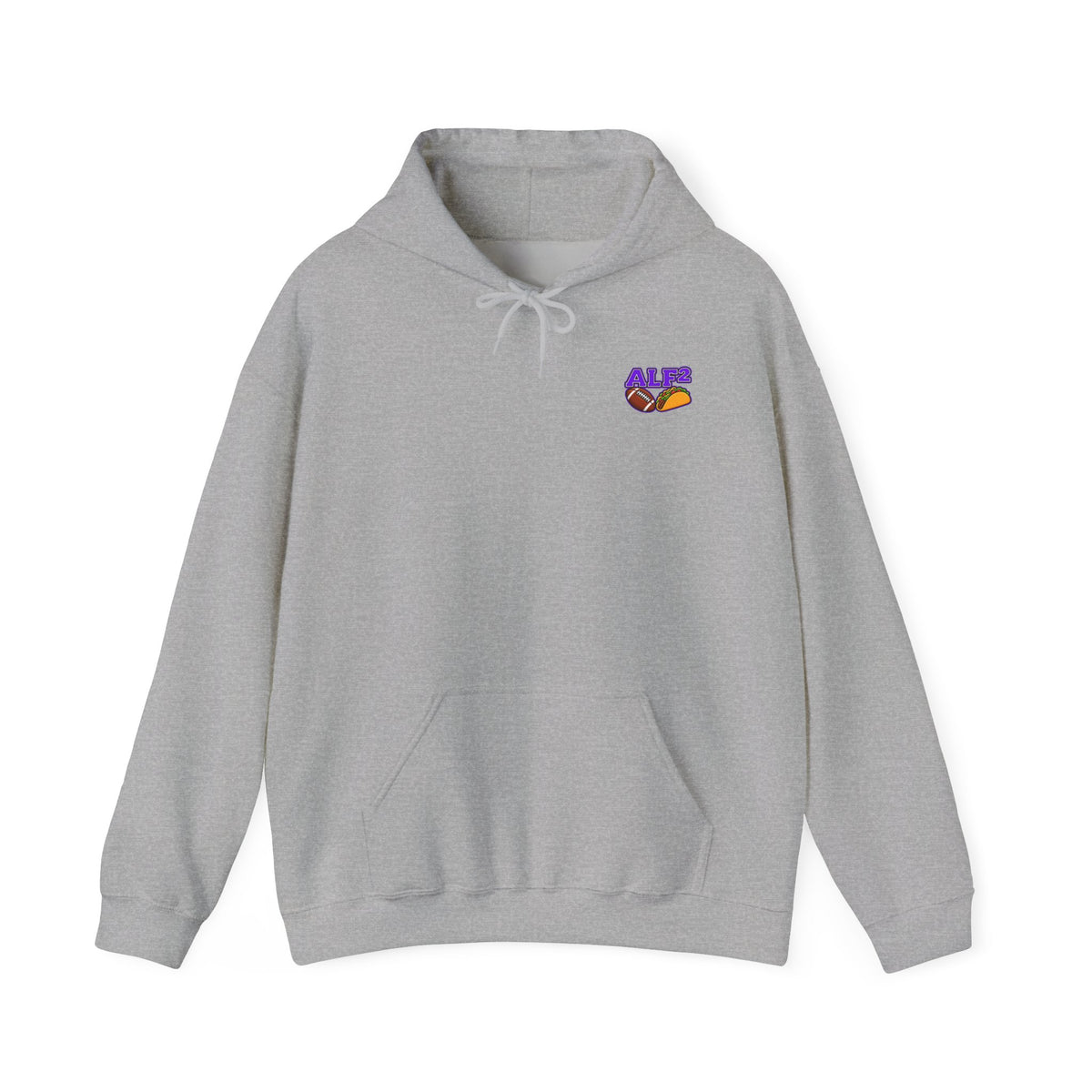 Football Hoodie — "A Little Fit A Little Fat" Game Day Graphic