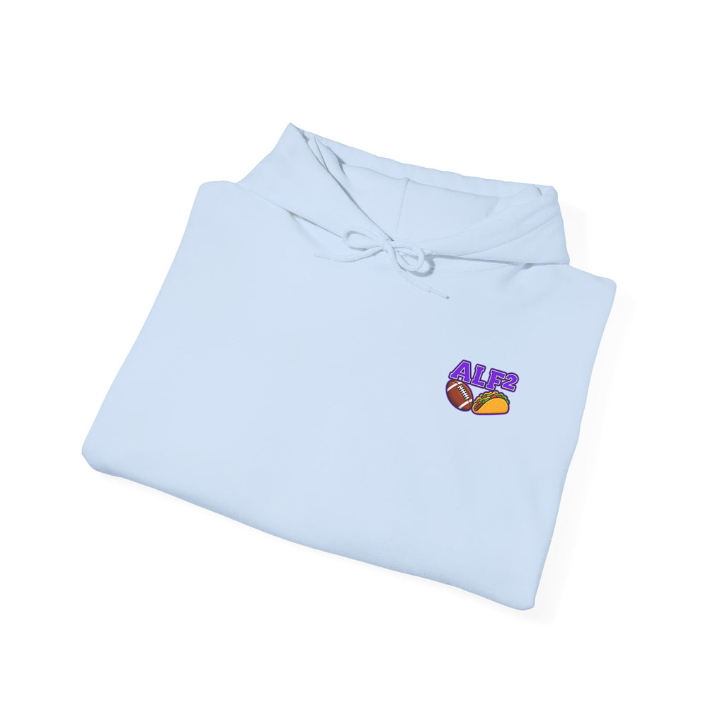 Football Hoodie — "A Little Fit A Little Fat" Game Day Graphic