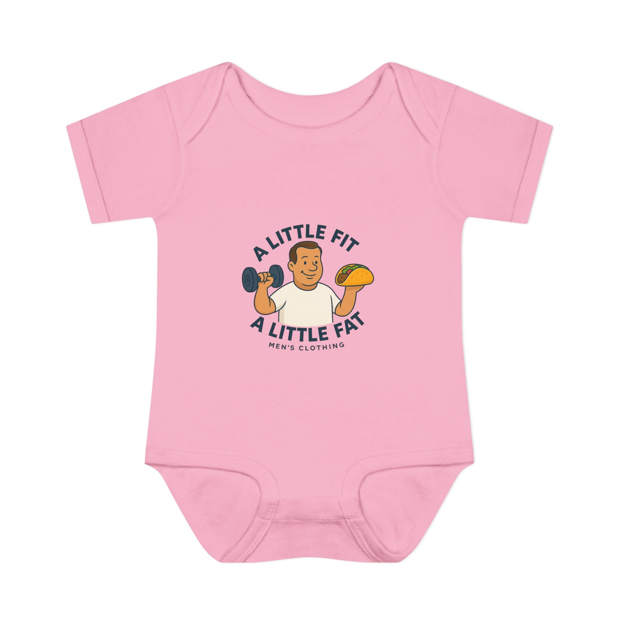 Infant Baby Bodysuit - A Little Fit A Little Fat, Cute Baby Gift, Funny Infant Clothes, Baby Shower Present, Newborn Outfit