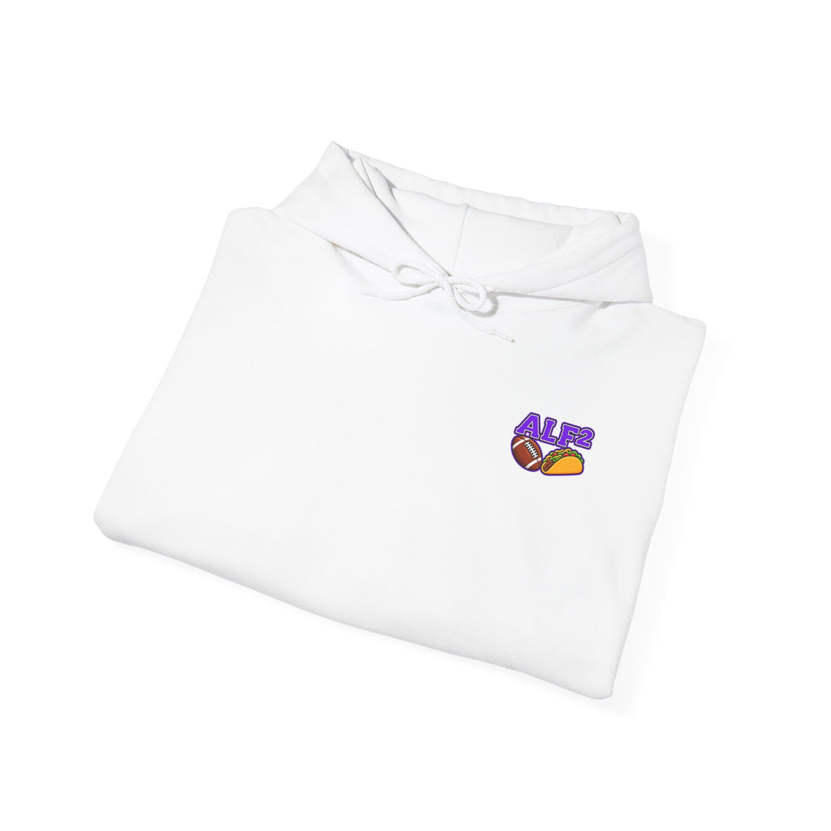 Football Hoodie — "A Little Fit A Little Fat" Game Day Graphic